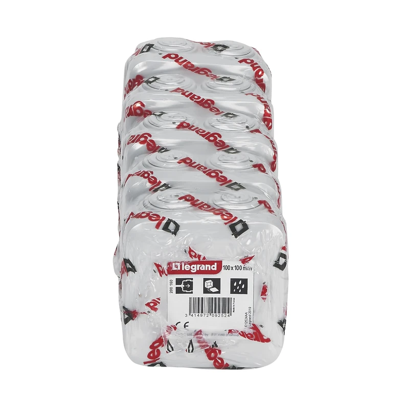 Legrand 200160 Set of 5 Plexo Waterproof Junction Boxes 100 x 100 mm