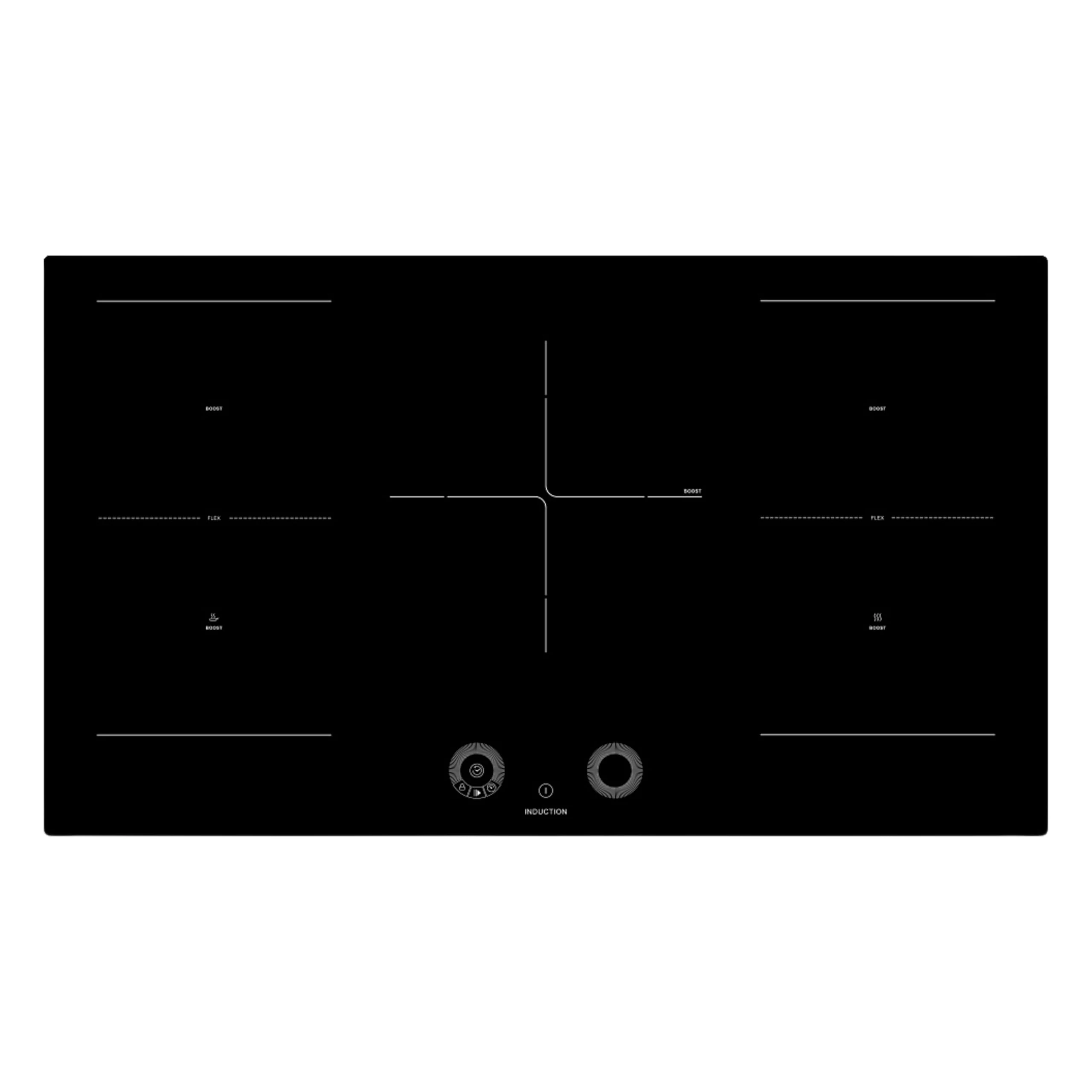 Teknix Signature Collection SCIH90SW 90cm Induction Hob With Smart Wheel Slider Control