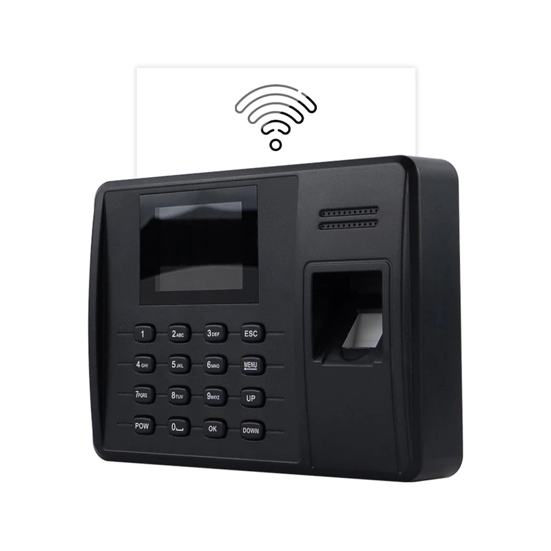 HDWR TimeLok-200NWEPBI, Time and attendance recorder, extra battery, fingerprint verification, RFID card/keyfob, 125 kHz and 13.56 MHz technology, USB, WiFi, LAN, IC Wiegand communication