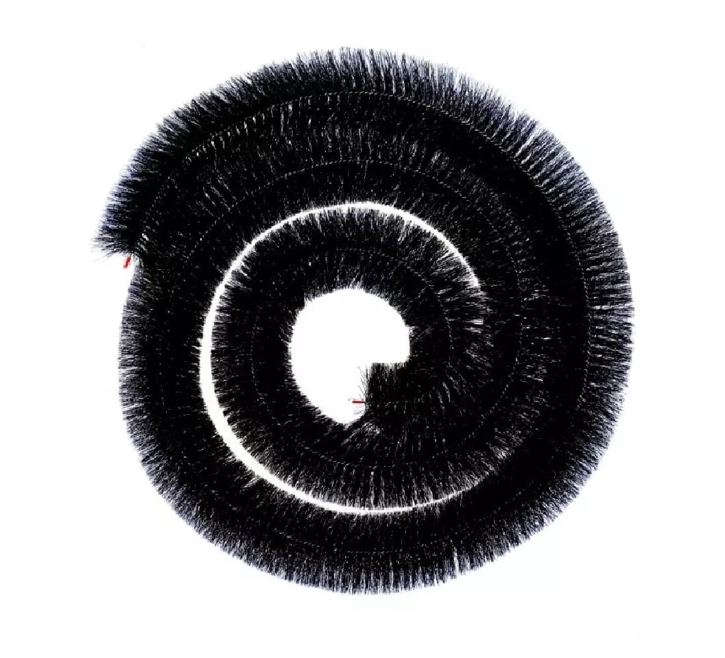 Gutter Brush Leaf Guard Protection Lead Leaf Filter Guttering Drain Debris Cleaner Leaves Cleaner Roof Gutter Unblocker Black 100mm X 4 Meters Each Roll Gutter Guard (6)