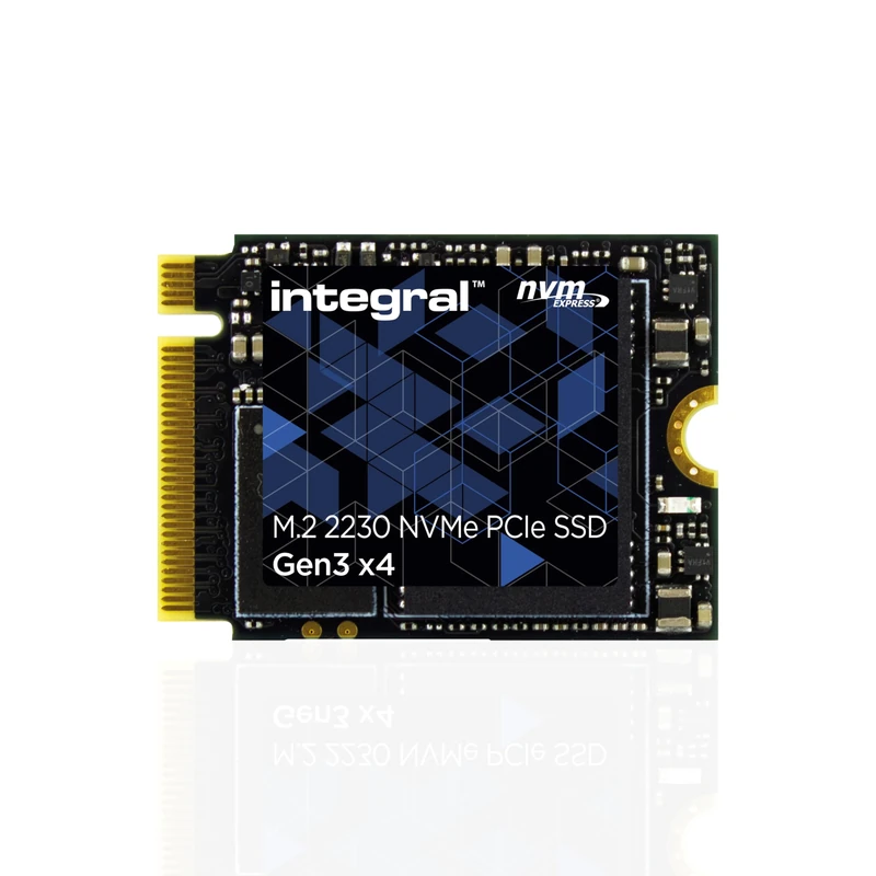 Integral 256GB M.2 NVMe 2230 PCIe Gen3 x4 SSD, READ Speed up to 3000MB/s, WRITE Speed up to 1200MB/s, Internal Solid State Drive, Valve Steam Deck, Microsoft Surface Pro, PC & Laptop Compatible