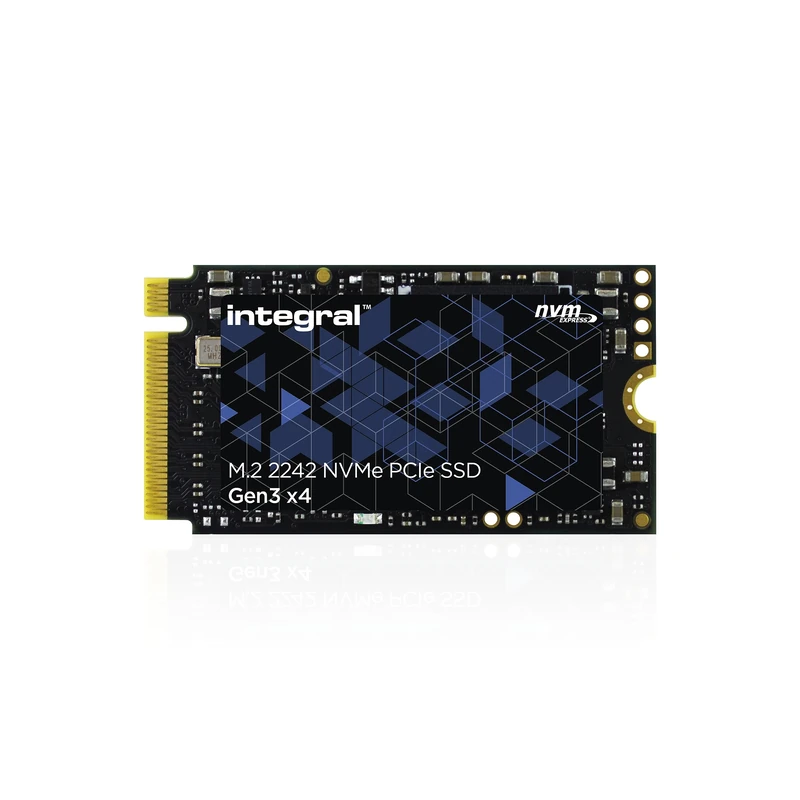 Integral 256GB M.2 NVMe 2242 PCIe Gen3 x4 SSD – READ speed up to 3000MB/s, WRITE speed up to 1200MB/s – Internal Solid State Drive. PC, NUC, Ultra-thin laptop and tablet compatible