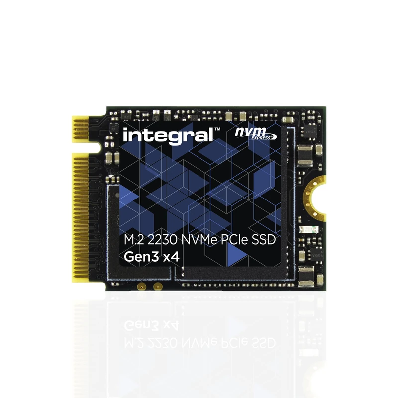 Integral 512GB M.2 NVMe 2230 PCIe Gen3 x4 SSD – READ speed up to 3400MB/s, WRITE speed up to 2400MB/s – Internal Solid State Drive. Valve Steam Deck, Microsoft Surface Pro, PC & laptop compatible