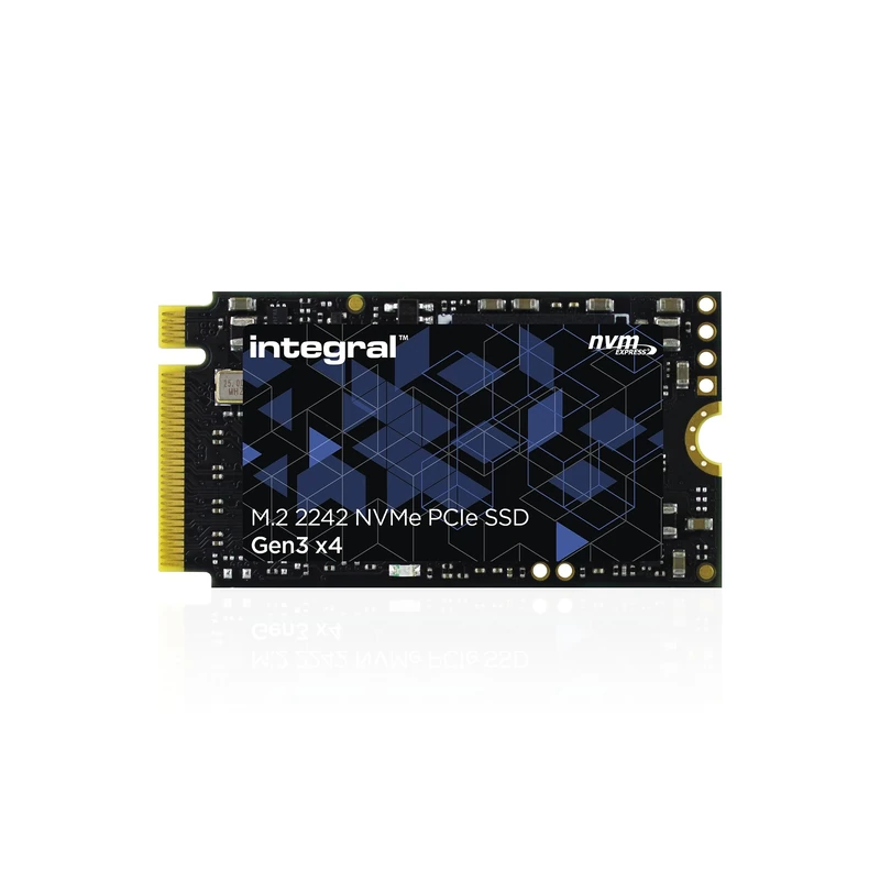 Integral 1TB M.2 NVMe 2242 PCIe Gen3 x4 SSD – READ speed up to 3400MB/s, WRITE speed up to 3000MB/s – Internal Solid State Drive. PC, NUC, Ultra-thin laptop and tablet compatible