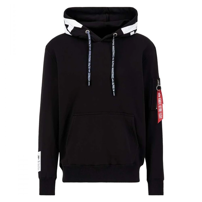 Alpha Industries Alpha Hooded Sweat for Men Black