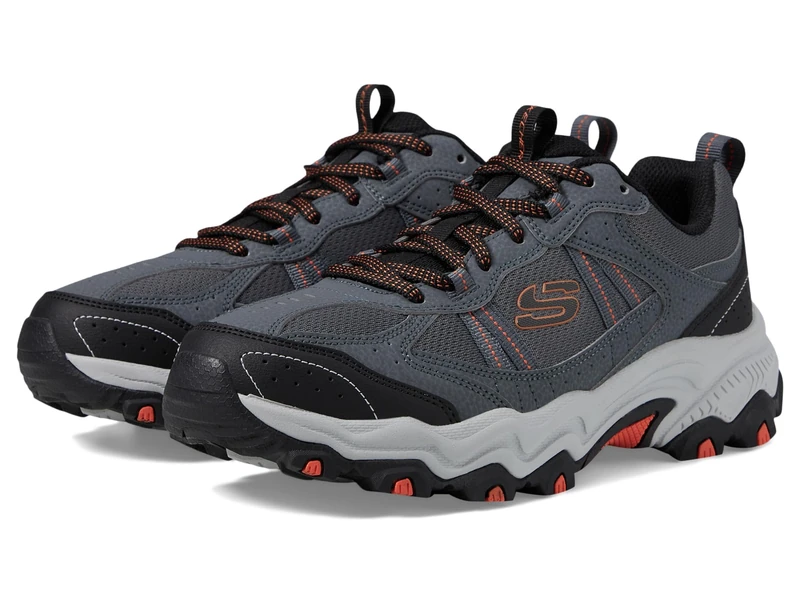 Skechers Men's Ausdauer Am Oberen Stich Sneaker, Gray, 13 UK