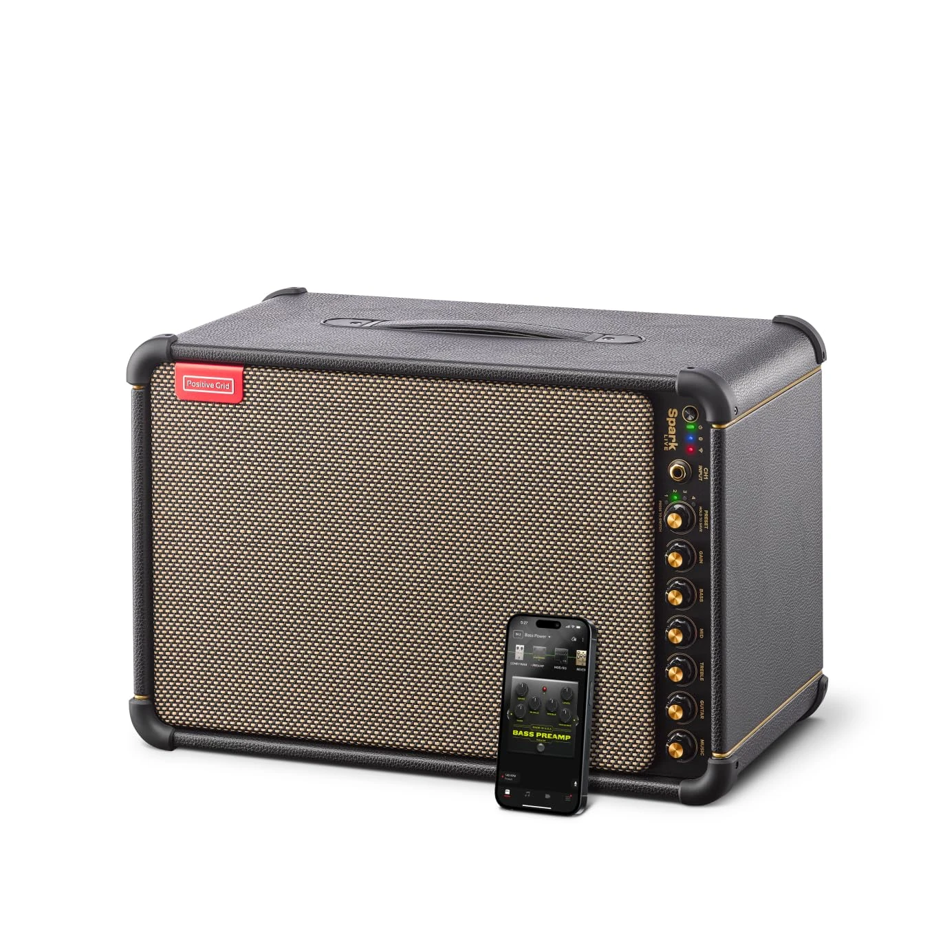 Positive Grid Spark LIVE Smart Guitar Amp, Multi-Channel PA System & Bluetooth Speaker All-In-One for Guitar, Bass, Vocals, Keyboards and more.