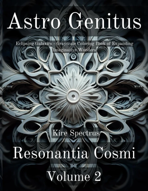 Astro Genitus -- Resonantia Cosmi - Volume 2: Eclipsing Galaxies - Grayscale Coloring Book of Expanding Imaginative Wonders