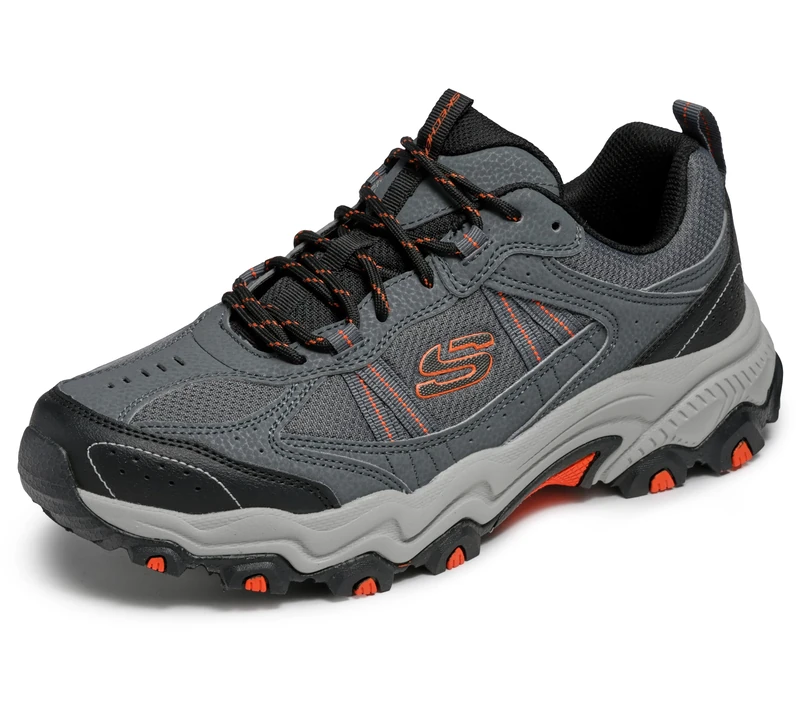 Skechers Men's Stamina at Upper Stitch Sneaker, Gray, 8.5 UK