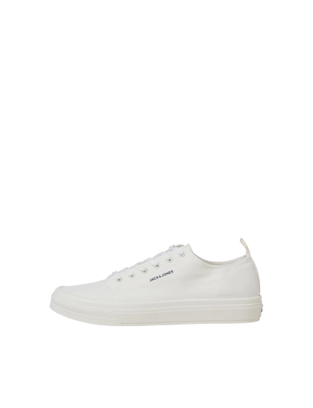 JACK & JONES Men's Jfwbayswater Canvas Trainers Noos Trainers, Bright White, 6 UK - Image 1