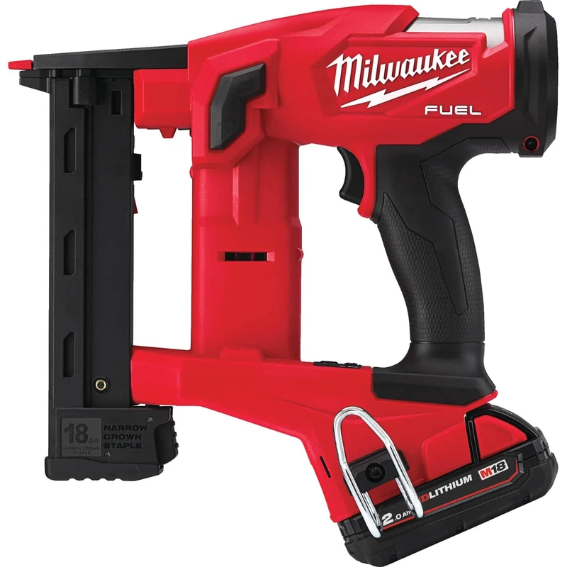 Milwaukee M18 FNCS18GS Fuel 18v Cordless Brushless Narrow Crown Stapler 2 x 2ah Li-ion