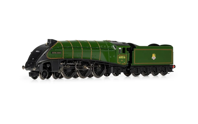 Hornby TT:120 Steam Train - TT3008M BR Class A4 4-6-2 60016 'Silver King' - Era 4 TT Gauge Locomotives for Train Set, Engine Models for Adults - 1:120 Scale Model Gift