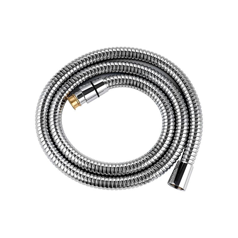Hibbent 1.25m Shower Hose-10mm(Inner) Large Bore Shower Hose,Super Low Water Pressure Boosting Shower Hoses with Chrome, Universal Anti-Kink ,Leak-Proof and Anti-Twist