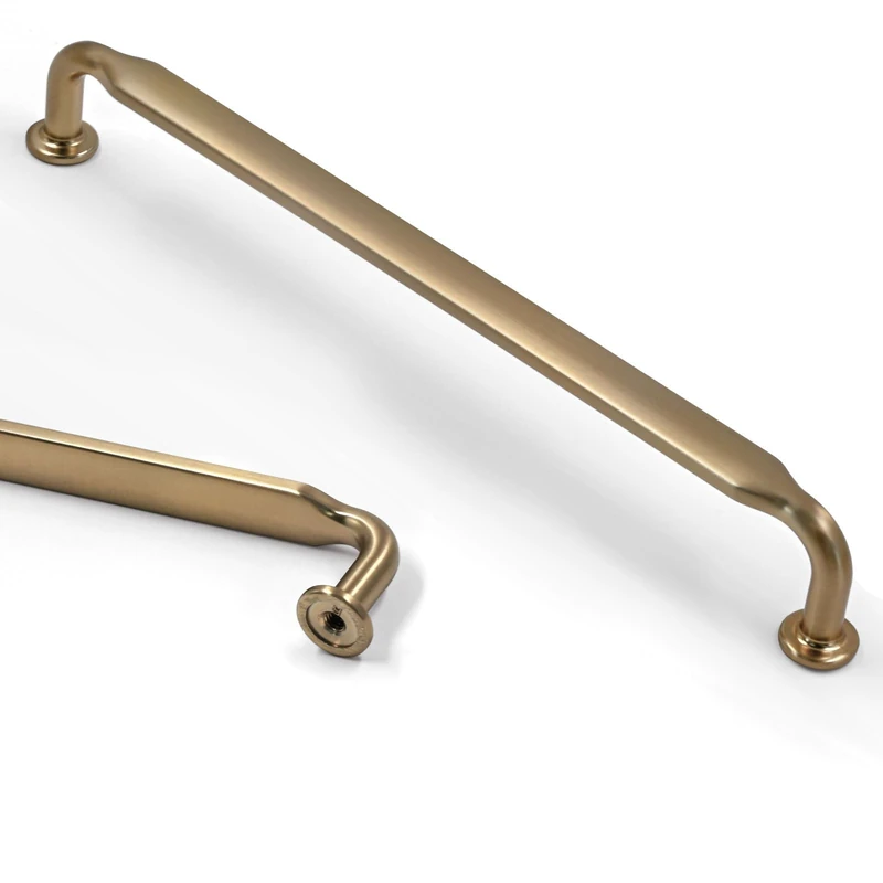Asidrama 10 Pack 10 Inch(254mm) Champagne Bronze Kitchen Cabinet Handles, Cabinet Pulls Kitchen Cabinet Hardware for Cupboard Drawer Pulls