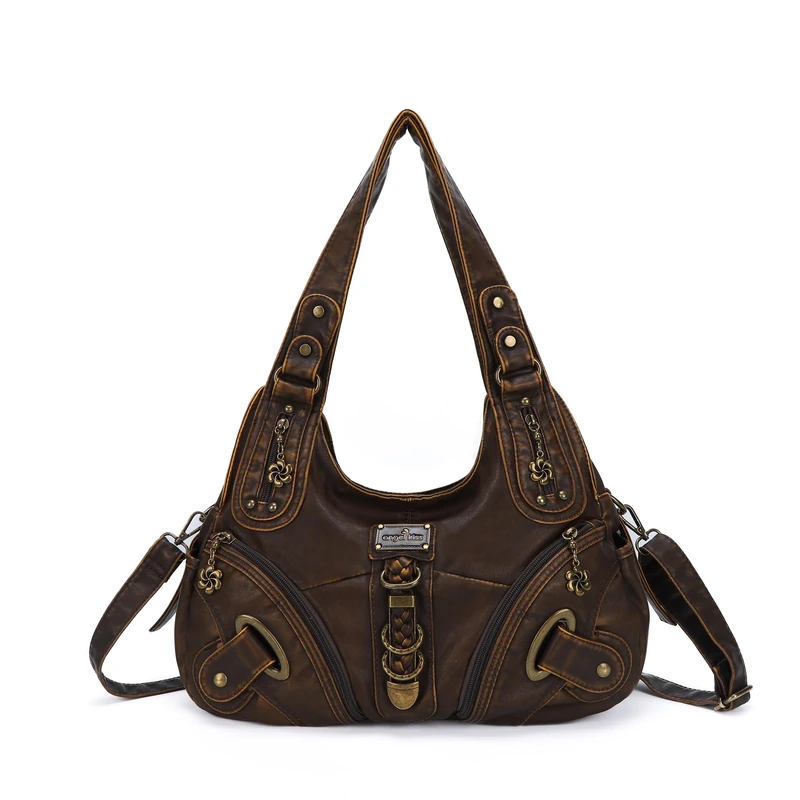 Angel Kiss Angelkiss Hobo Purses and handbags for Women Satchel Handbag Women Purses Large Daily Shoulder Bags, 801brown