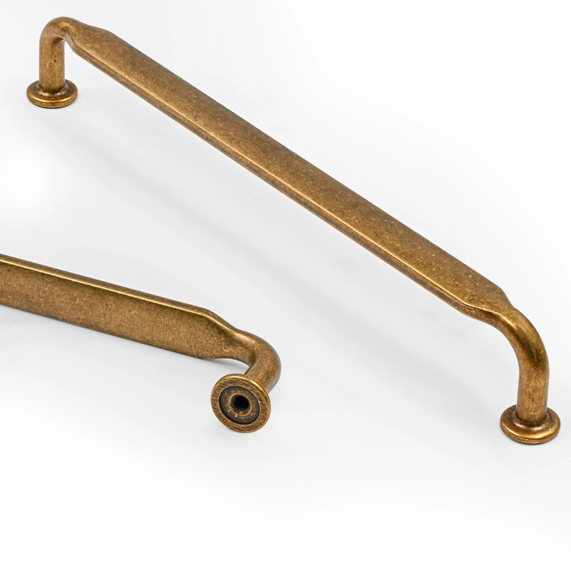 Asidrama 10 Pack 7.5 Inch(192mm) Antique Brass Kitchen Cabinet Handles, Cabinet Pulls Vintage Retro Kitchen Cabinet Hardware for Cupboard Drawer Pulls