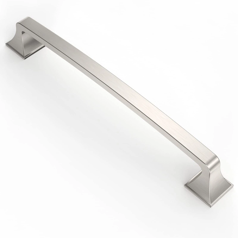 Asidrama 10 Pack 10 Inch(254mm) Hole Centers Brushed Satin Nickel Kitchen Cabinet Handles, Cabinet Pulls Kitchen Cabinet Hardware for Cupboard Drawer Pulls Dresser Handles