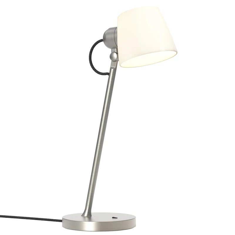 Astro Imari Desk Indoor Table Lamp (Matt Nickel), LED E27/ES Lamp, Designed in Britain - 1460004-3 Years Guarantee