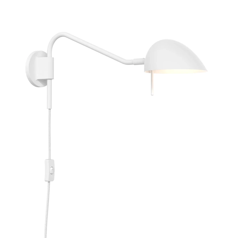 Astro Serge Plug-in Indoor Reading Light (Matt White), G9 Lamp, Designed in Britain - 1476002-3 Years Guarantee
