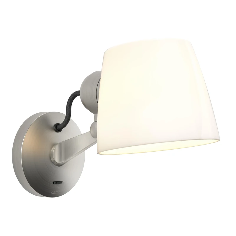 Astro Imari Adjustable Wall Indoor Wall Light (Matt Nickel), LED E27/ES Lamp, Designed in Britain - 1460006-3 Years Guarantee