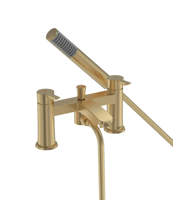Bristan Apelo Bath Shower Mixer Brushed Brass