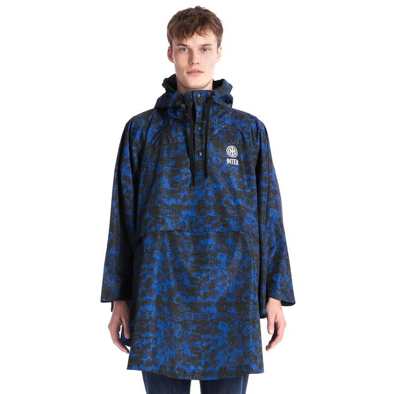Inter Jacket Poncho, Exclusive Rain Collection, Black, S-M Plus