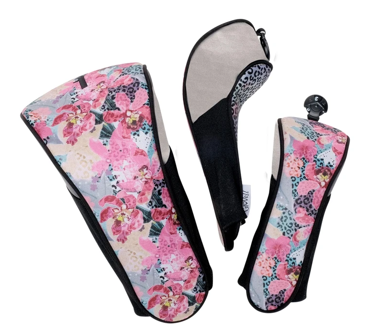 Glove It Golf Club Covers for Hybrid, Wood & Driver Clubs - Orchid Cheetah