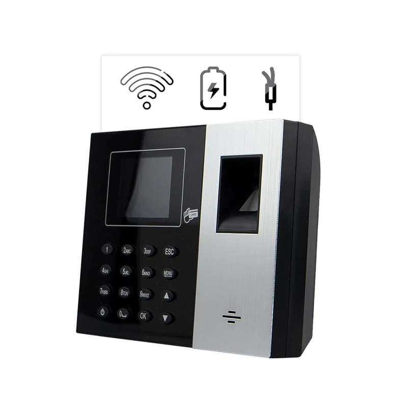 HDWR TimeLok-300NWEPBI Time & Attendance Recorder, LAN, Additional Battery, Wiegand IC, Fingerprint, RFID Card/Ring Verification, 125 kHz and 13.56 MHz Technology, up to 1,000 Employees, up to 100,000 - Image 1