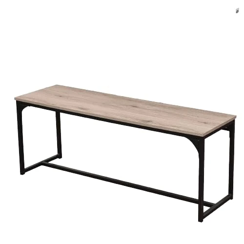 Urban Living Bench, Wood/Black, Normal