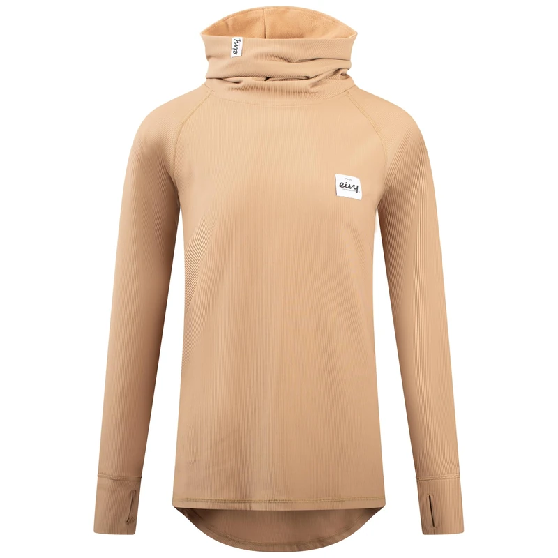 Eivy Women's Icecold Gaiter Rib Top Yoga Shirt, Faded Coffee, XXS