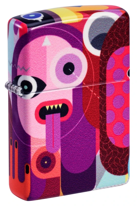 Zippo Windproof Lighter, Abstract People Design – Matt Finish, 540 Colour – Refillable, Reusable, Windproof Design – Comes in Gift Box – Made in USA