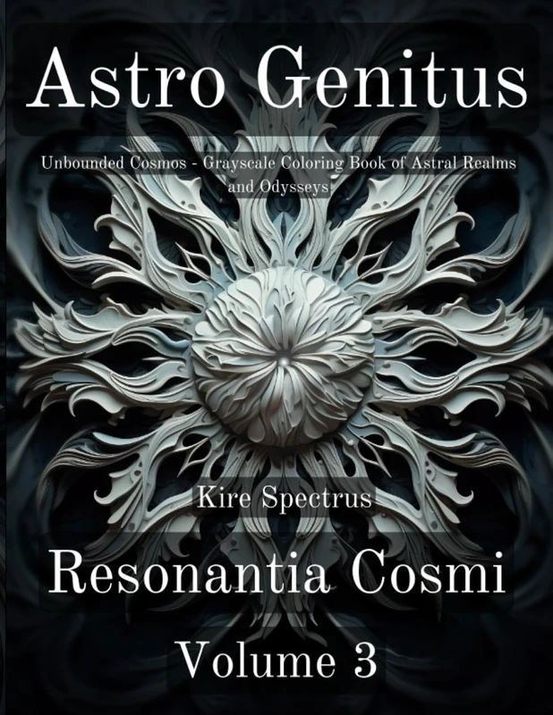 Astro Genitus -- Resonantia Cosmi - Volume 3: Unbounded Cosmos - Grayscale Coloring Book of Astral Realms and Odysseys
