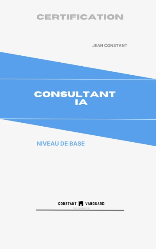 Certification Consultant IA: niveau de Base - E-Business Book