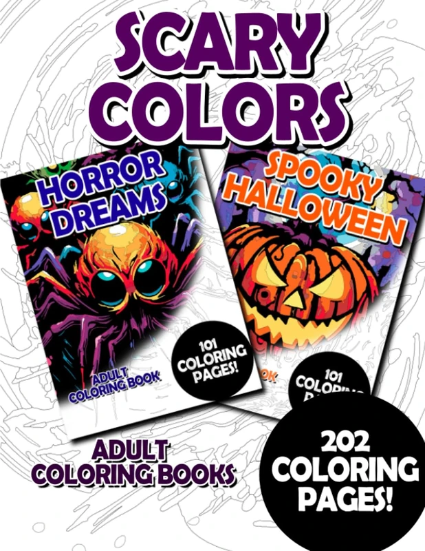 Scary Colors: Adult Coloring Book for Relaxing and Mindfulness (budget adult coloring bundles)