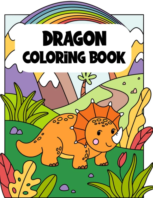 Dragon Coloring Book: Dragon Activity Book for Kid Age 4-8, 9-12, Fun Activity Book for Kids Age 3-8, Adult Coloring Book Featuring Magnificent Dragon