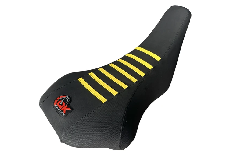 QK RACING Seat Cover Compatible Fit for Suzuki LTZ 400 Z400 Seat Cover 2003-2008 (Black/Yellow)