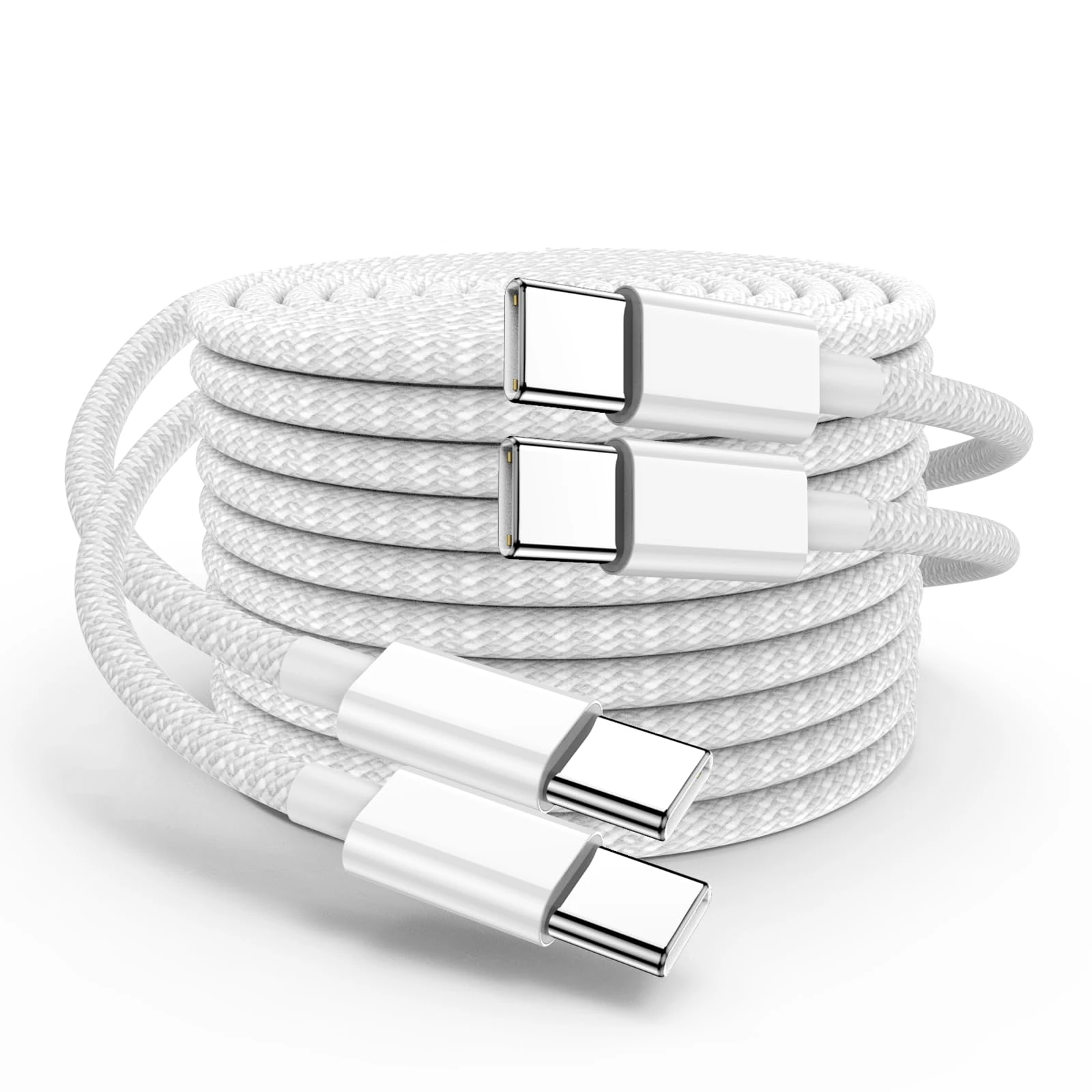 USB C to USB C Charger Cable 1m, 60W Type C Cable Lead Fast Charging Power Braided for Apple iPhone 17 Pro Max/17 Air/16e/16 Plus/15 Pro/15 Pro Max, MacBook, iPad Pro 12.9/11 inch/Mini/Air 5/4,Samsung