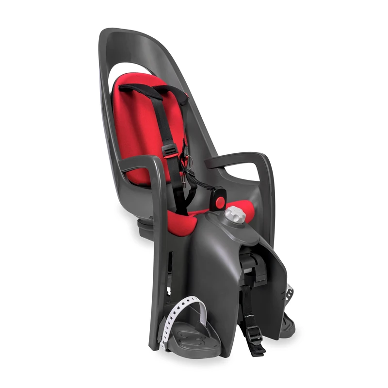 Hamax Caress Kids Childs Bike Bicycle Seat with Carrier Adapter Dark Grey/Red