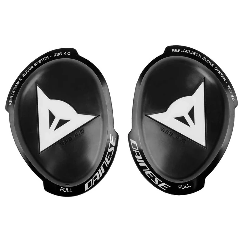 Dainese - Knee Slider Rss 4.0 - Full Kit, Knee Protector for Motorcycles, for Men and Women, Black/White