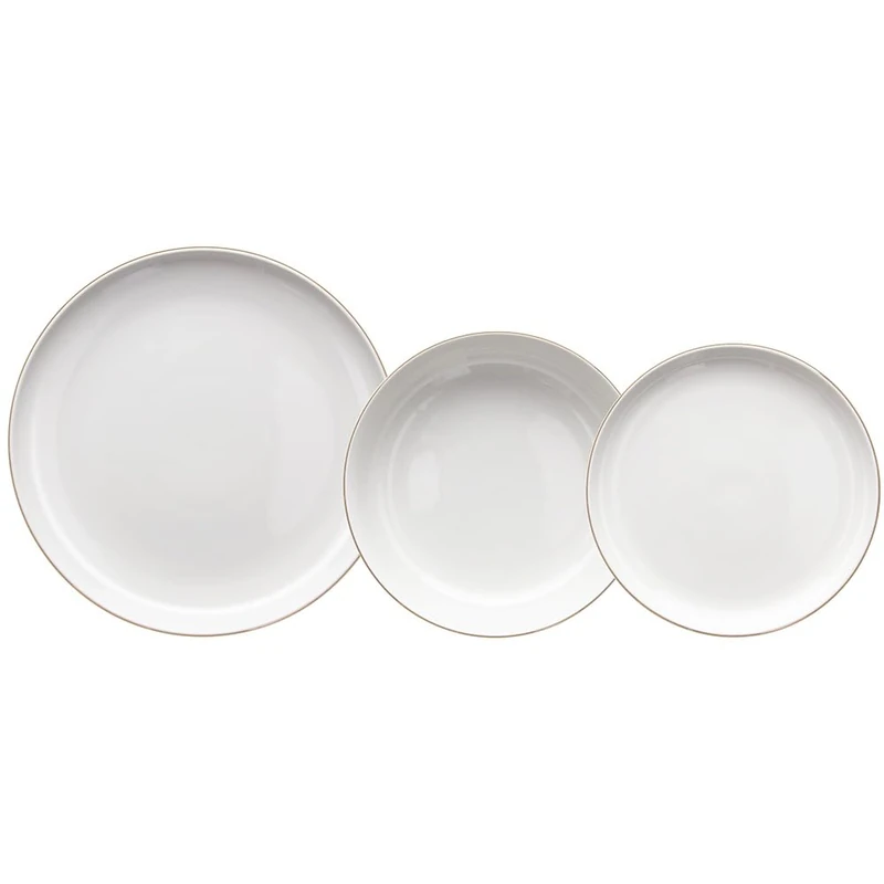 Tognana Edge Filo Oro 18-Piece Dinner Set