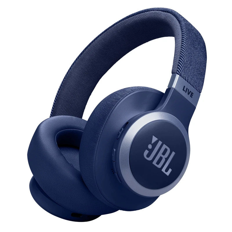 JBL Live 770 NC Wireless Over-Ear Headphones with Noise-Cancelling Technology and 65-Hour Battery Life, Blue