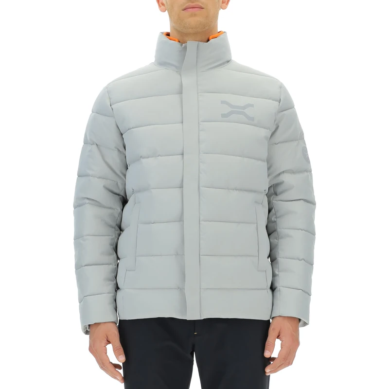 JEEP O102969-G229 XP MAN HOODED TECH PUFFER JACKET W/Zipped Pockets JX23A Medium Grey S
