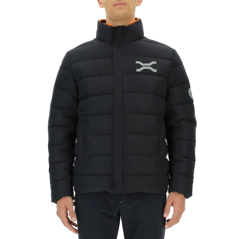 JEEP O102969-B000 XP MAN HOODED TECH PUFFER JACKET W/Zipped Pockets JX23A Black XL