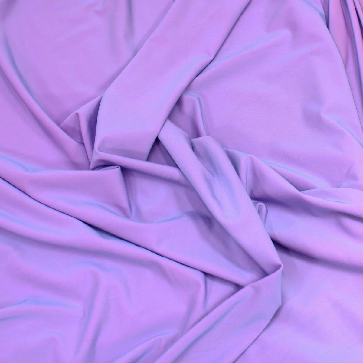 3 Metre Precut Soft Durable Lycra Two Tone Stretch Fabric 55" Wide Costume Material Dressmaking Tops Skirts (Lycra Purple)