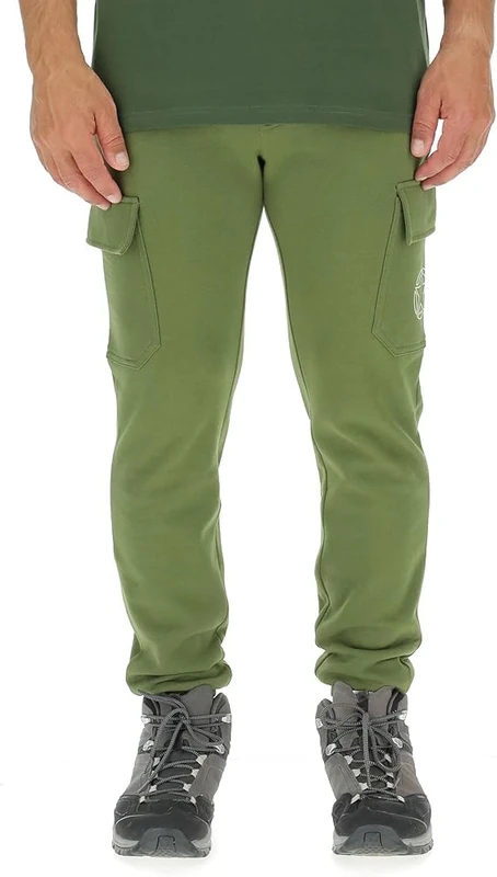 JEEP O102896-E100 J Man Cargo Sweatpants Star Small Side Pocket Print J23W Olive Green XXL