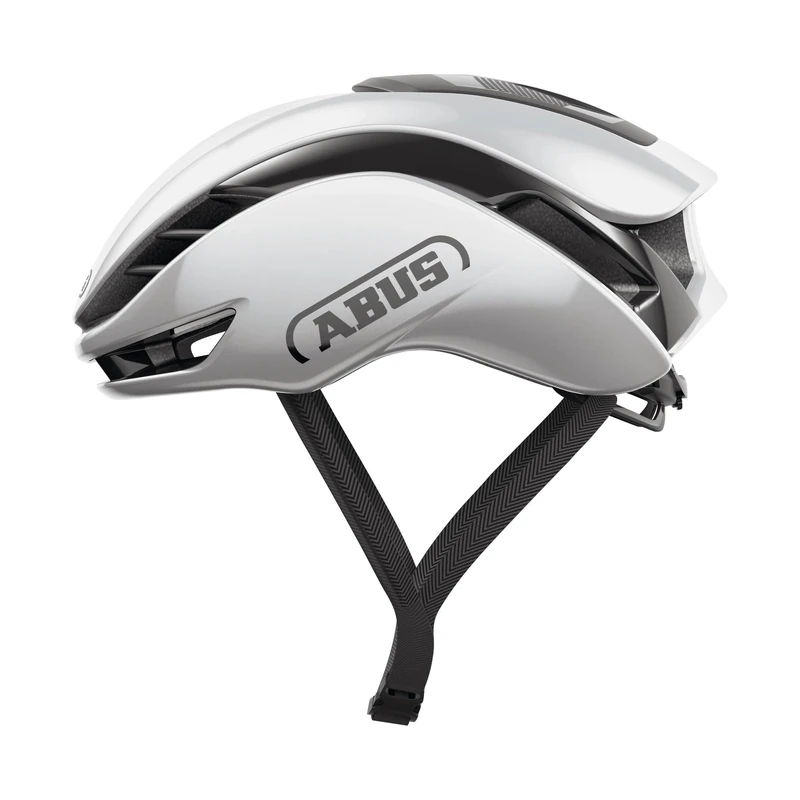 ABUS GameChanger 2.0 Racing Bicycle Helmet - High-performance Aero Road Bike Helmet with Optimised Aerodynamics and Ventilation for Men and Women - Size M, Silver
