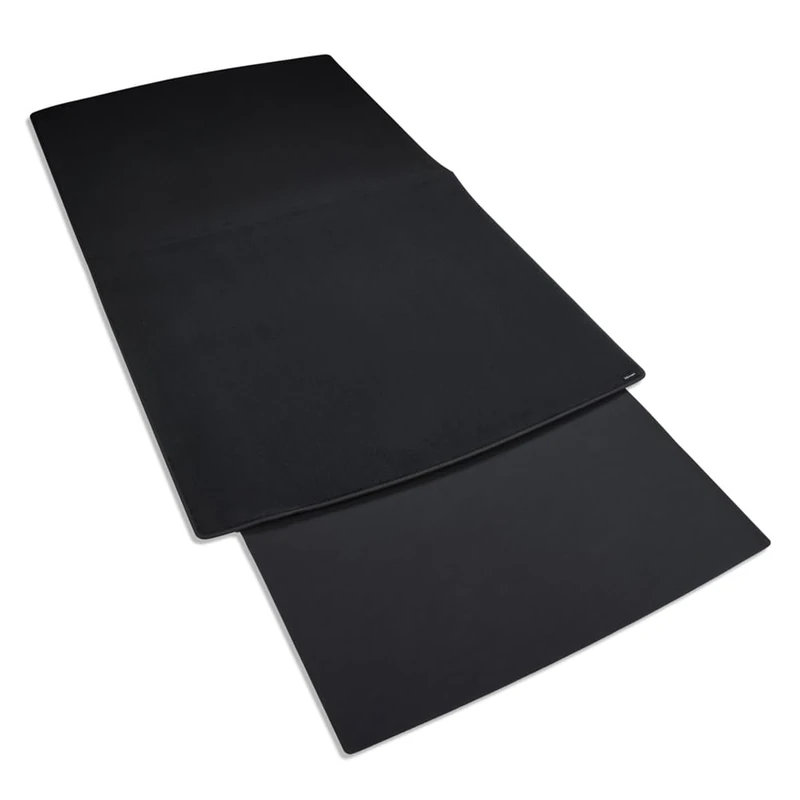 Volkswagen Trunk Mat Double-Sided Velour/Plastic, Black Satin, with Edge Protection, for VW ID.4 2021+, ID.5 2022+