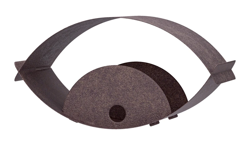 Alberts 355012 Birdhouse View Bird Feeder - Rust Brown