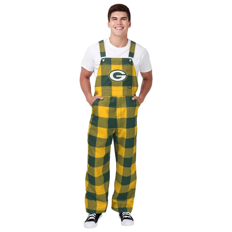FOCO NFL Mens NFL Team Logo Bib Overalls - Image 1