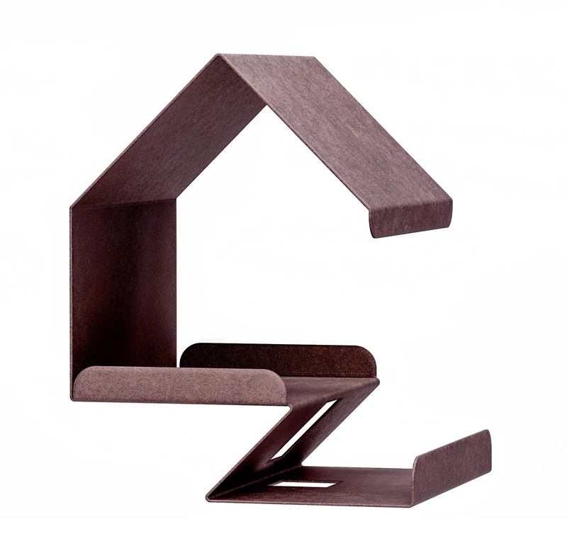 Alberts 355166 Creative Bird House Feeder, Rust Brown